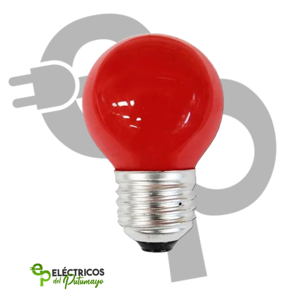 "IBL38 - BOMBILLO LED PINPON 1W E27 ROJO"