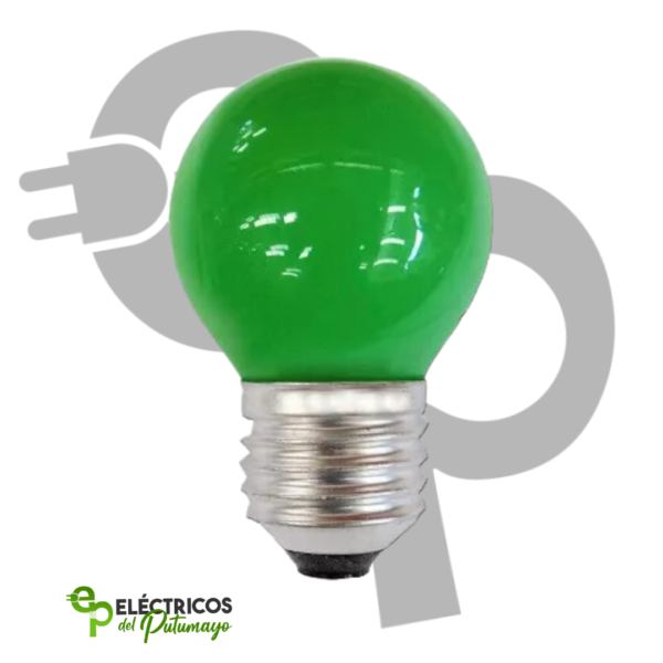 "IBL37 - BOMBILLO LED PINPON 1W E27 VERDE"